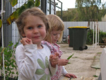 Pea tasting at Preca Community Garden