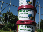 Battery collection at Preca Community Garden