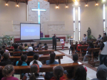 SDC members leading a celebration